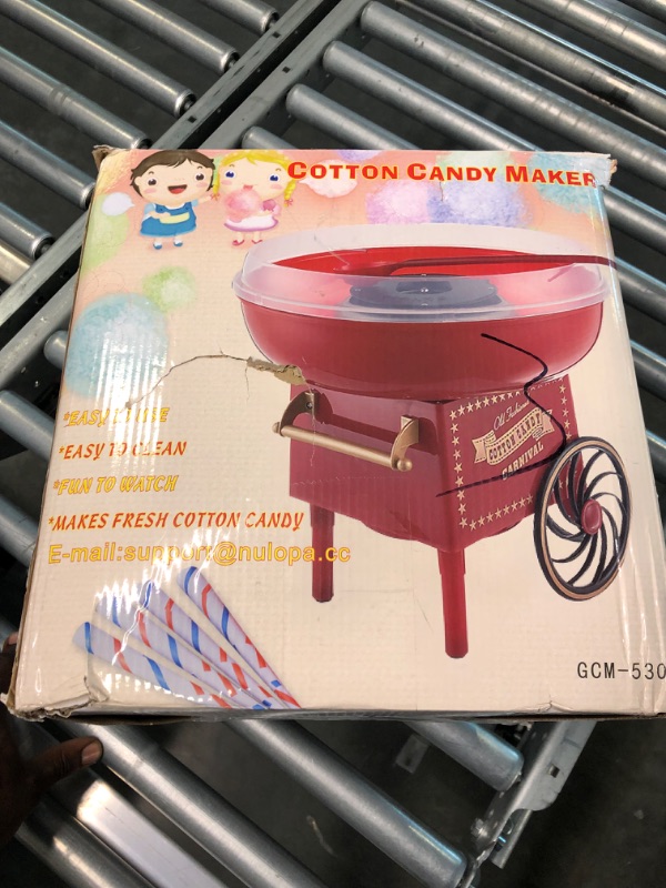 Photo 4 of Mini DIY Household Stroller Shape Electric Cotton Candy Sugar Maker Machine Red other