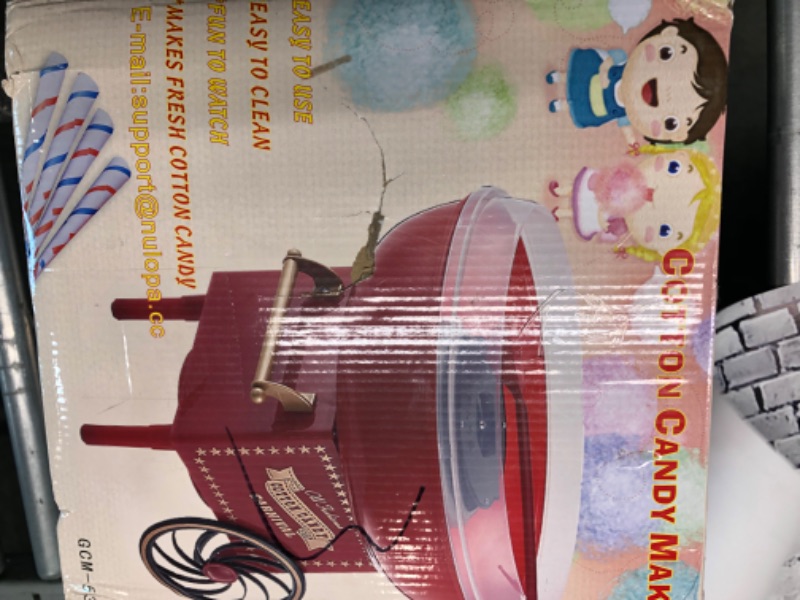 Photo 5 of Mini DIY Household Stroller Shape Electric Cotton Candy Sugar Maker Machine Red other
