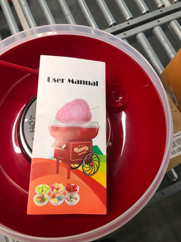 Photo 1 of Mini DIY Household Stroller Shape Electric Cotton Candy Sugar Maker Machine Red other