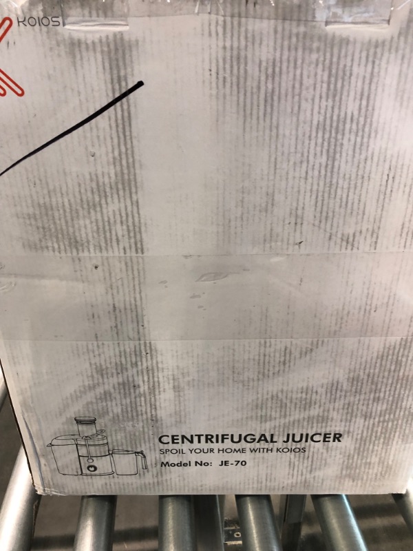 Photo 4 of KOIOS Centrifugal Juicer Machines, Juice Extractor with Extra Large 3inch Feed Chute, 304 Stainless Steel Filter, High Juice Yield for Fruits and Vegetables, Easy to Clean, 100% BPA-Free, 1200W Powerful, Dishwasher Safe, Included Brush