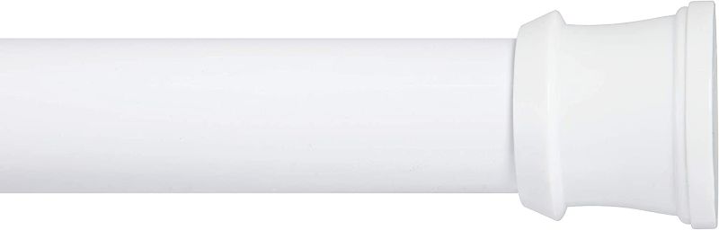 Photo 1 of Kenney Twist & Fit No Tools Tension Shower Curtain Rod, 42-72", White