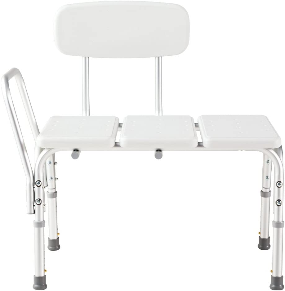 Photo 1 of  Bathroom Safety Adjustable Transfer Bench in White