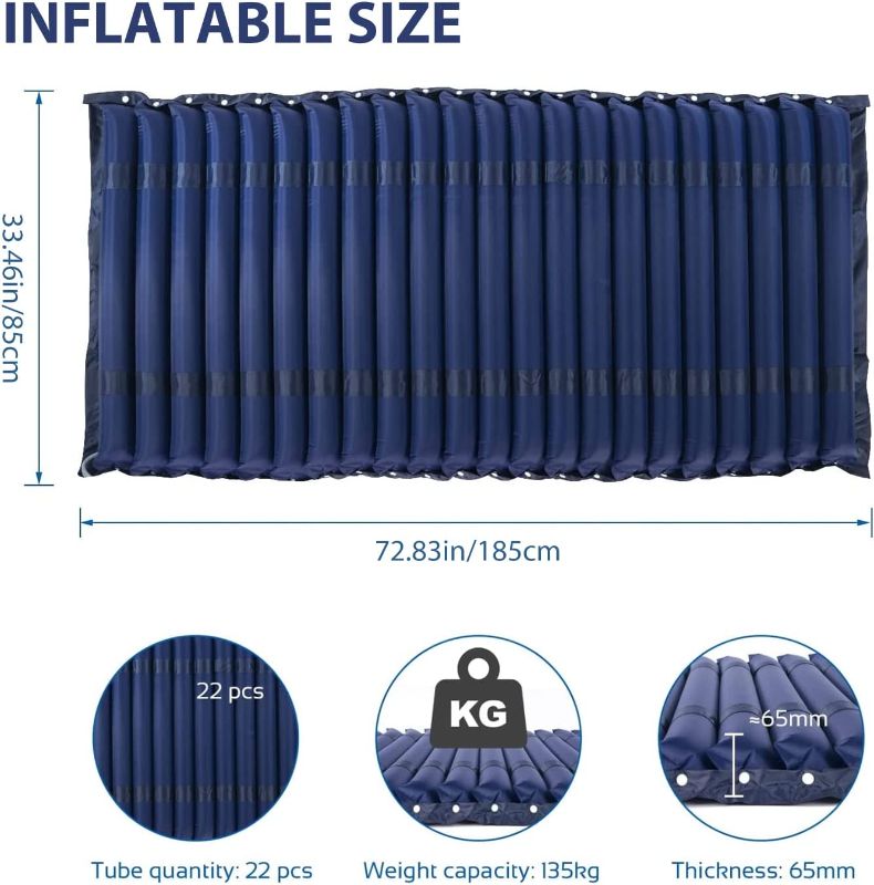 Photo 1 of Alternating Air Pressure Mattress, FITCONN Air Pressure Mattress Pad for Bed Sores with Electric Quiet Pump System, Air Bed Mattress to Prevent Bed Sores for Home Use and Hospital Bed