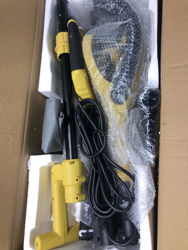 Photo 3 of YATTICH Drywall Sander, Electric Motor Sander, 7 Variable Speed, 1000-1850RPM With LED Light, Extendable Handle, 12 Sanding Discs, with Automatic Dust Removal System and Carrying Bag, YT-917 Yellow