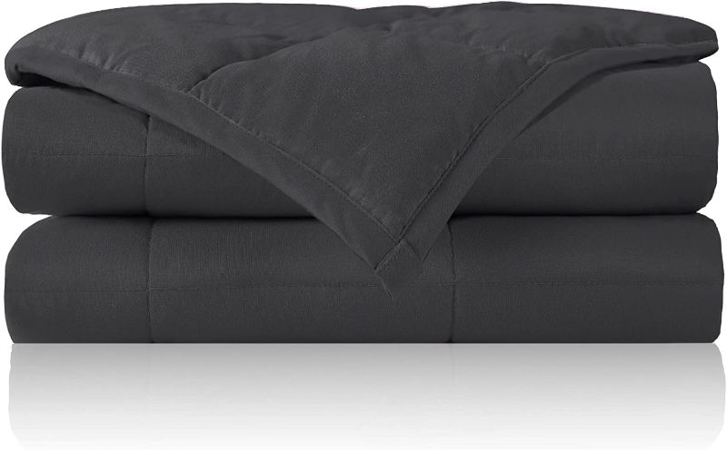 Photo 1 of 
Joyching Weighted Blanket 15 pounds for Adults Teens Twin Size, Cooling Soft Heavy Comforter with Nontoxic Glass Beads 