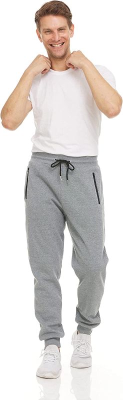 Photo 1 of PURE CHAMP Mens 3 Pack Fleece Active Athletic Workout Jogger Sweatpants for Men with Zipper Pocket and Drawstring Size S-3XL