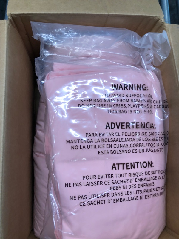 Photo 1 of CozyLux King Comforter Set with Sheets 7 Pieces Bed in a Bag Pink All Season Bedding Sets with Comforter, Pillow Shams, Flat Sheet, Fitted Sheet and Pillowcases Pink King