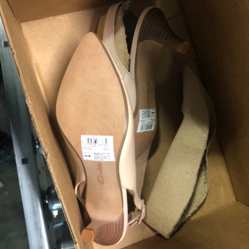 Photo 3 of Clarks Women's Linvale Emmy Pump 6 Dusty Pink Leather/Synthetic
