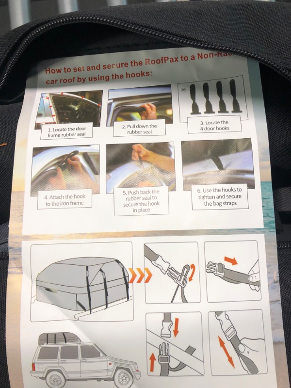 Photo 1 of MIDABAO 21 Cubic Waterproof Duty Car Roof Top Carrier-Car Cargo Roof Bag Car Roof Top Carrier ?Includes Anti-Slip Mat
