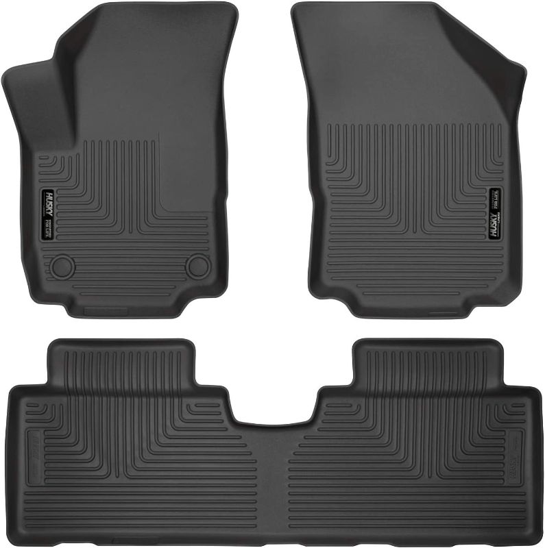 Photo 1 of Husky Liners Weatherbeater | Fits 2018 - 2021 GMC Terrain, Front & 2nd Row Liners - Black, 3 pc.