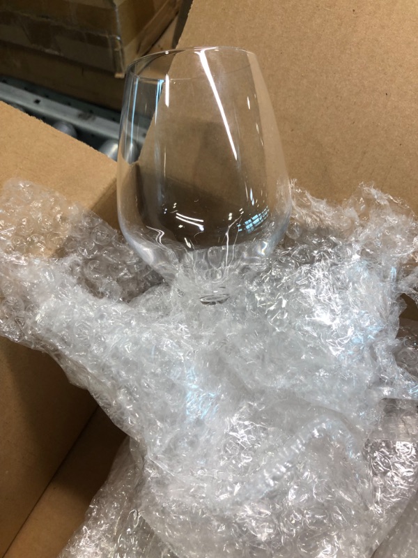 Photo 3 of Bormioli Rocco 14.75 oz White Wine Glasses (Set Of 8): Crystal Clear Star Glass, Laser Cut Rim For Wine Tasting, Elegant Party Drinking Glassware, Restaurant Quality 
