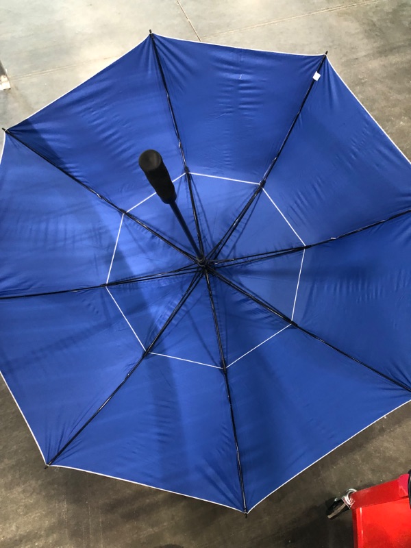 Photo 2 of UPF 50+ 62 Inch Tournament Golf Umbrella - Sun Protective (One Size- Silver/Green)

