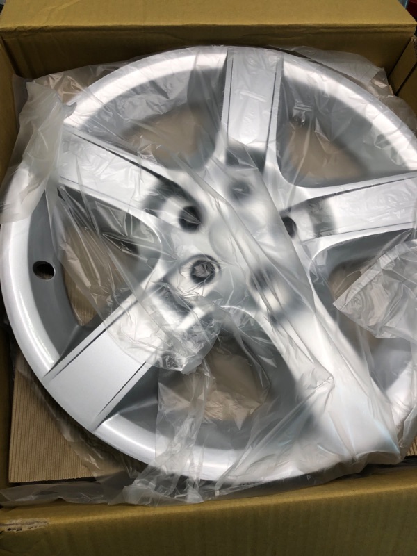 Photo 2 of 17 inch Hubcaps Best for 2008-2011 Chevrolet Malibu - (Set of 4) Wheel Covers 17in Hub Caps Rim Cover - Car Accessories for 17 inch Wheels - Snap On Hubcap, Auto Tire Replacement Exterior Cap