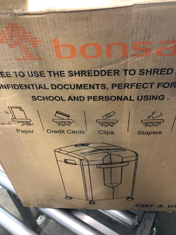 Photo 4 of bonsaii 15 Sheet Paper Shredder for Office