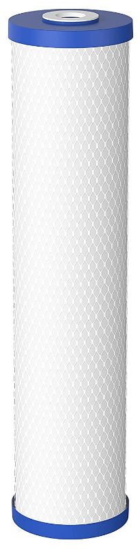 Photo 1 of Blue Carbon Water Filter, 20-Inch, Whole House Carbon Block Replacement Cartridge with Bonded Powdered Activated Carbon (PAC)...