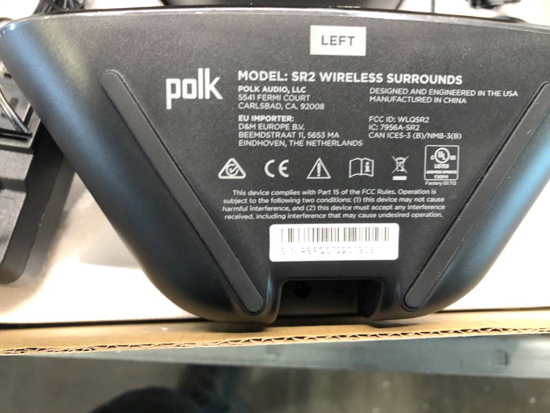 Photo 5 of Polk SR2 Wireless Surround Sound Speakers for Select Polk React and Polk Magnifi Sound Bars - Immersive Surround Sound, Easy Set Up, Multiple Placement Options, 2 Count (Pack of 1) Surround Speakers