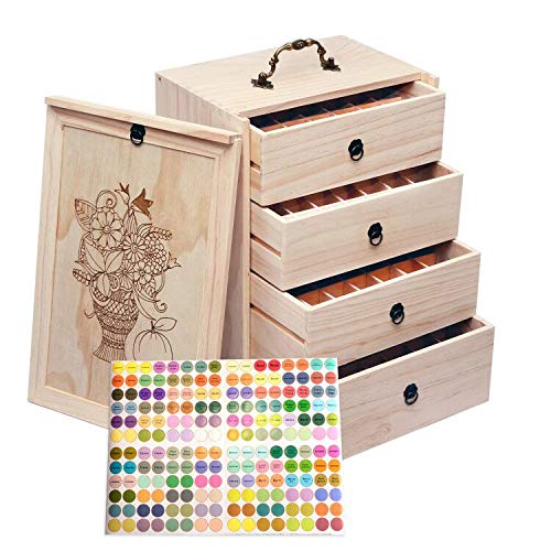 Photo 1 of Essential Oil Bottles Storage for 112 Bottles, Essential Oil Travel Storage Box- Removable Dividers Fits 5ml, 10ml, 15ml, 30ml Bottles, Tubes, Accessories and More EO Products(Update Version)
