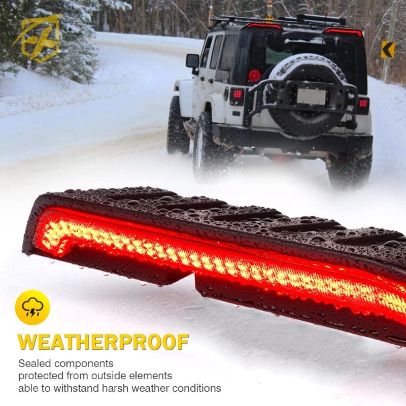 Photo 1 of High Mount Brake Light with Turn Signals & Brake Lights, Awesome Extra Tail Light Compatible with Jeep Wrangler JK JKU 2007-2018