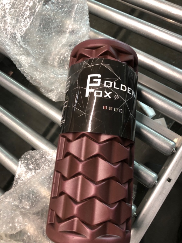 Photo 1 of Golden Fox high Density Foam Roller GF-003 Myofascial Release/Deep and Superficial Muscles Massage/Sports Injury Prevention and Alleviation (13-Inch) (Red)
