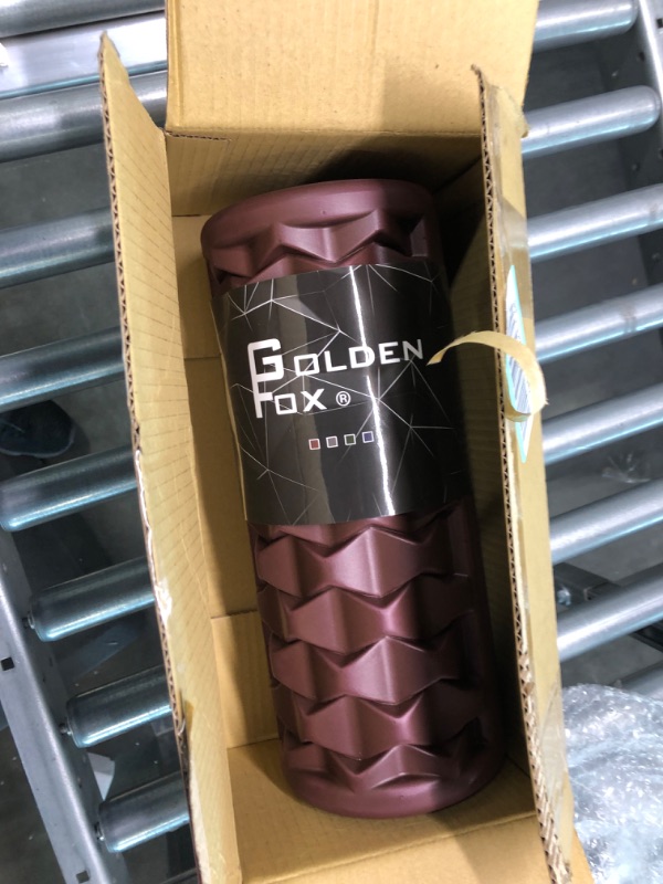 Photo 1 of Golden Fox high Density Foam Roller GF-003 Myofascial Release/Deep and Superficial Muscles Massage/Sports Injury Prevention and Alleviation (13-Inch) (Red)