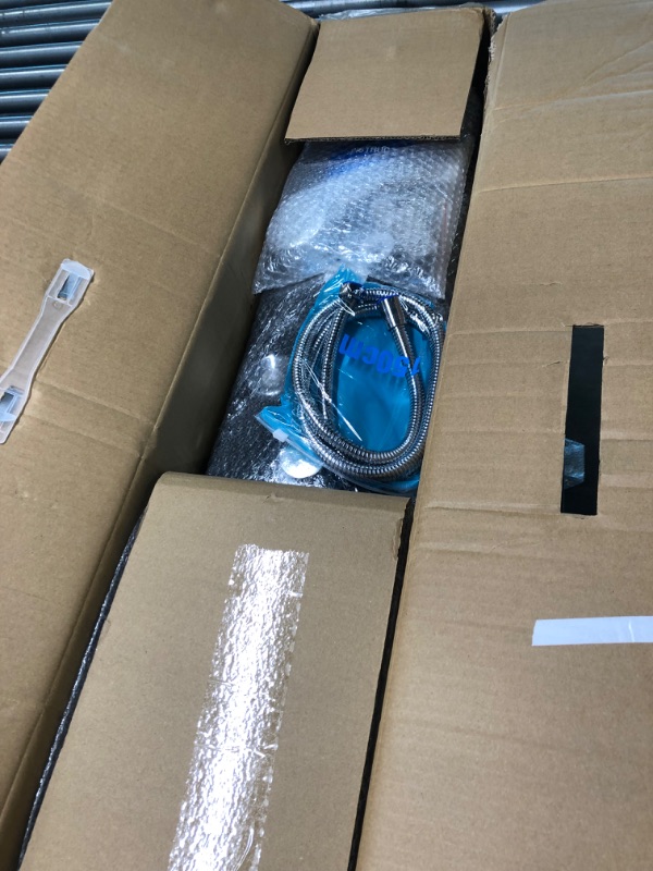 Photo 1 of YAGATAP LED Shower Panel Tower System,Hydroelectricity Display Rain Massage Full Body Shower System with Jets,Bathroom 6-Function Shower Tower with LED Rainfall Waterfall Shower Head,Black……… Black-HFT8009