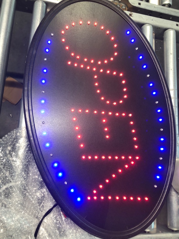 Photo 1 of Bright LED Open Sign for Business. WAENLIR 23x14inch Advertisement Board High Visibility Electric Display Sign,Two Modes Flashing&Steady Light for Business,Walls,Window,Shop,Bar,Hotel 23*14 inch