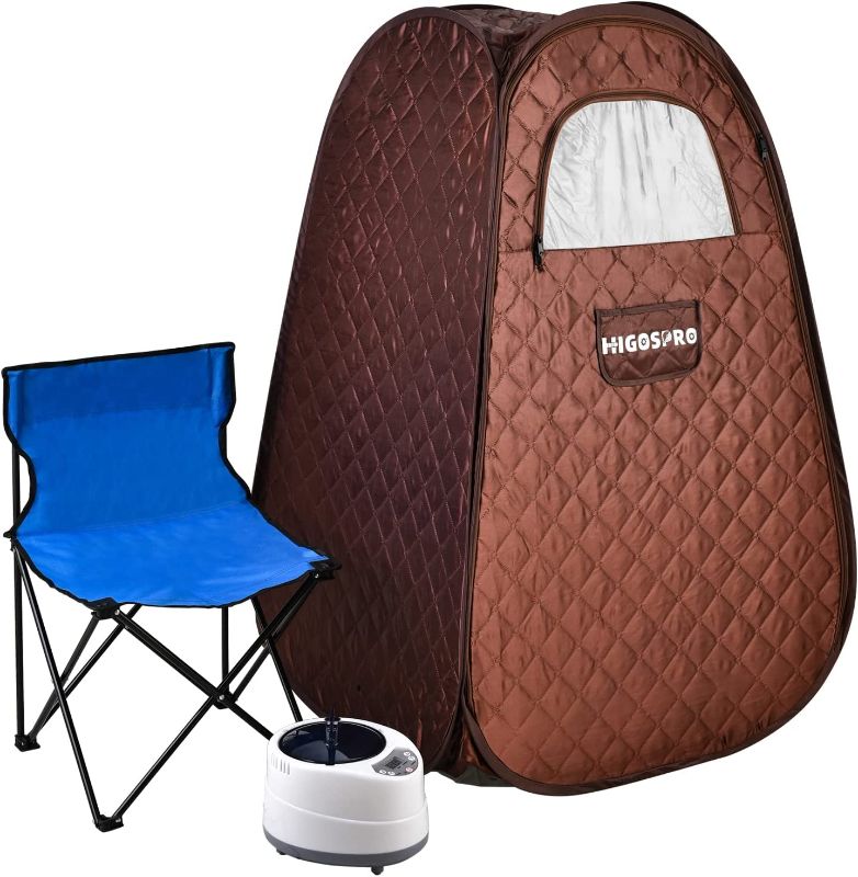 Photo 1 of HIGOSPRO Portable Full Body Steam Sauna, Lightweight Steam Saunas for Home Spa,