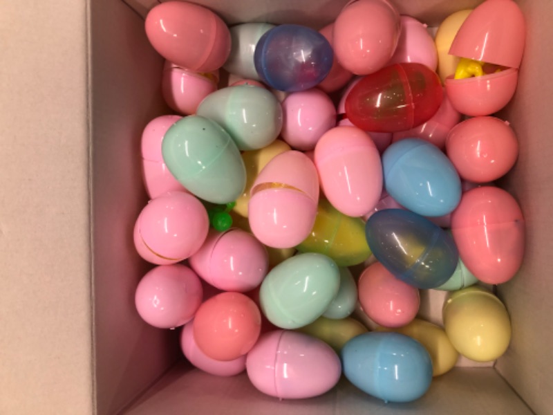 Photo 1 of 75 PCS Prefilled Easter Eggs with Toys,Filled Easter Eggs with Toys Inside,Easter Basket Stuffers for Kids,Prefilled Eggs for Easter Egg Hunt,Easter Party Favors for Kids Classroom Prizes