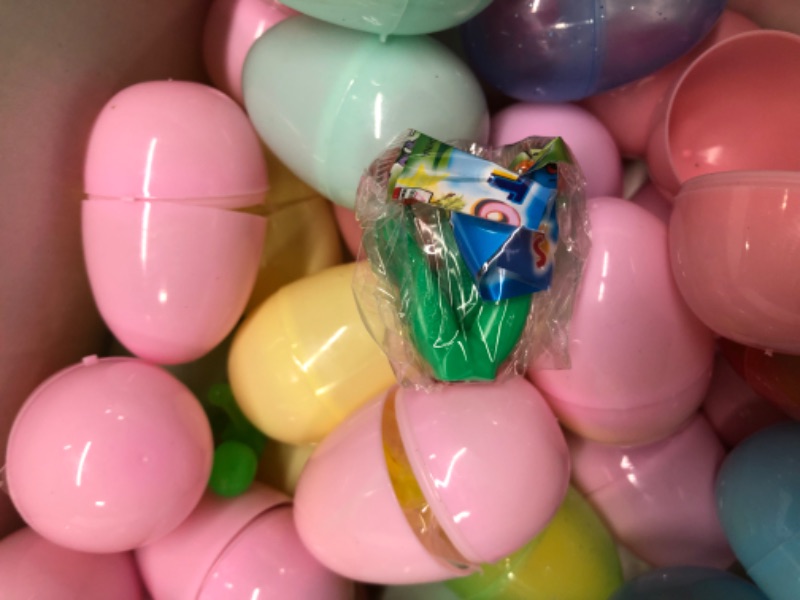 Photo 5 of 75 PCS Prefilled Easter Eggs with Toys,Filled Easter Eggs with Toys Inside,Easter Basket Stuffers for Kids,Prefilled Eggs for Easter Egg Hunt,Easter Party Favors for Kids Classroom Prizes