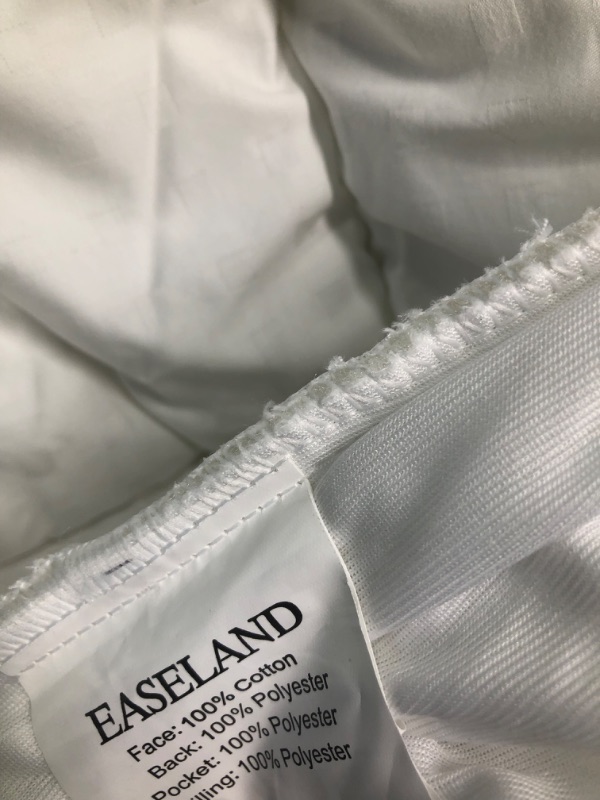 Photo 3 of 
EASELAND Queen Size Mattress Pad Pillow Top Mattress Cover Quilted Fitted 54x75