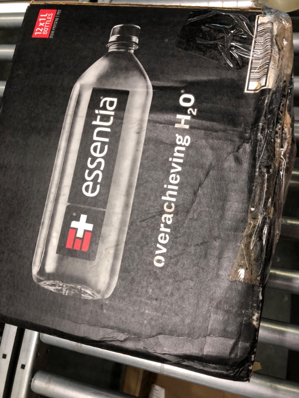 Photo 2 of Essentia Bottled Water, 1 Liter, 12-Pack, Ionized Alkaline Water:99.9% Pure, Infused With Electrolytes, 9.5 pH Or Higher With A Clean, Smooth Taste