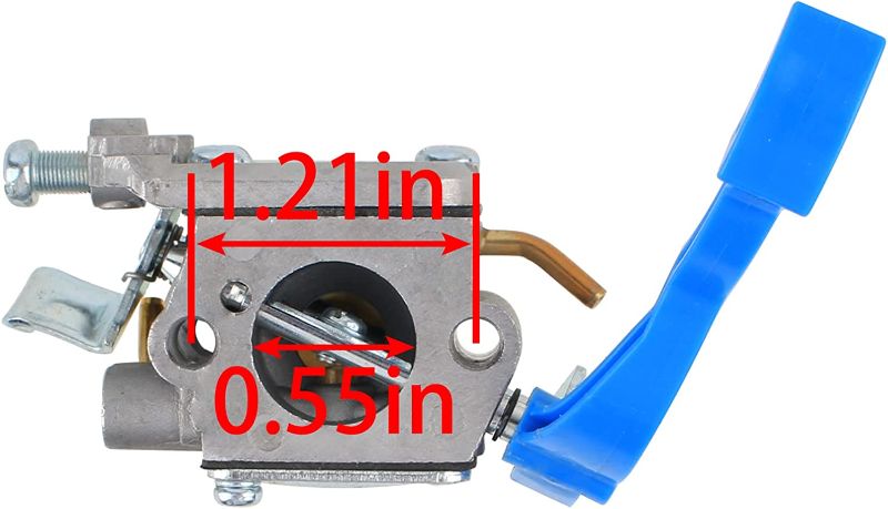 Photo 1 of partszen 590460102 545081811 Carburetor Leaf Blower Trimmer with Air Filter Fuel Line Spark Plug for Husq 125B 125BX 125BVX Zama C1Q-W37 Carb 545 08 18-11 581798001 545081811 545112101