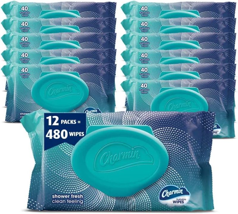 Photo 1 of Charmin Flushable Wipes, 12 packs, 40 Flushable Wipes per Pack
