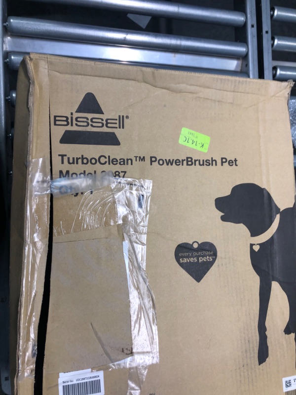 Photo 2 of Bissell TurboClean PowerBrush Pet Carpet Cleaner, 2987,Green/ Black