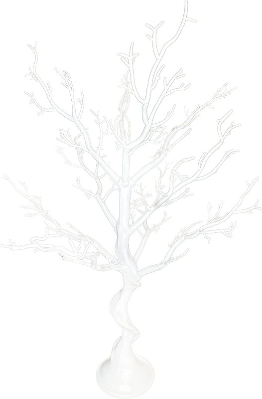 Photo 1 of  32 Inch Artificial Tree Branches Ornament for Wedding Centerpiece Display (White)
