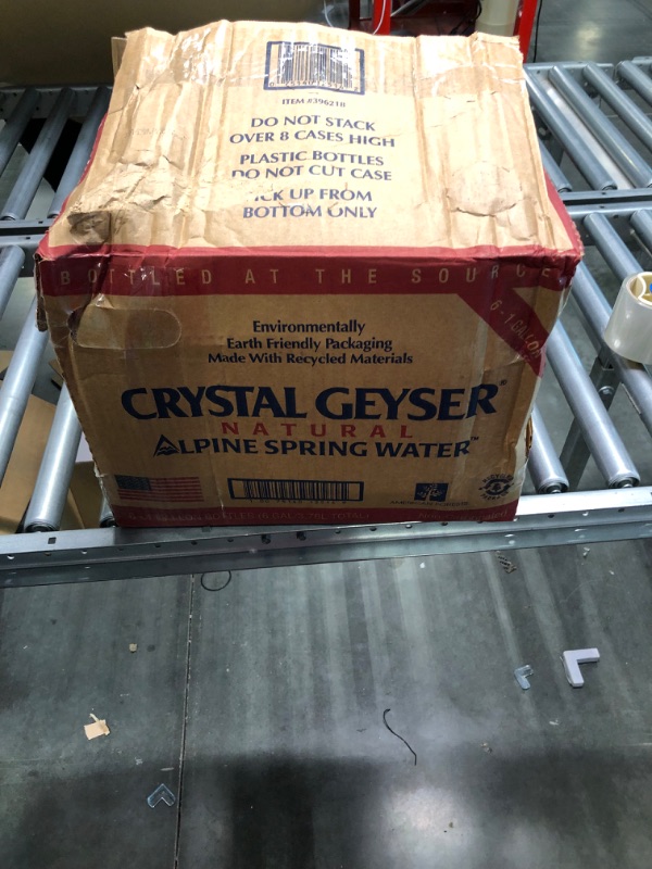 Photo 1 of CRYSTAL GEYSER SINCE 1977, Natural Alpine Spring Water 128 Fluid Ounce 768 Fl Oz, (Pack of 6) (12514-2)