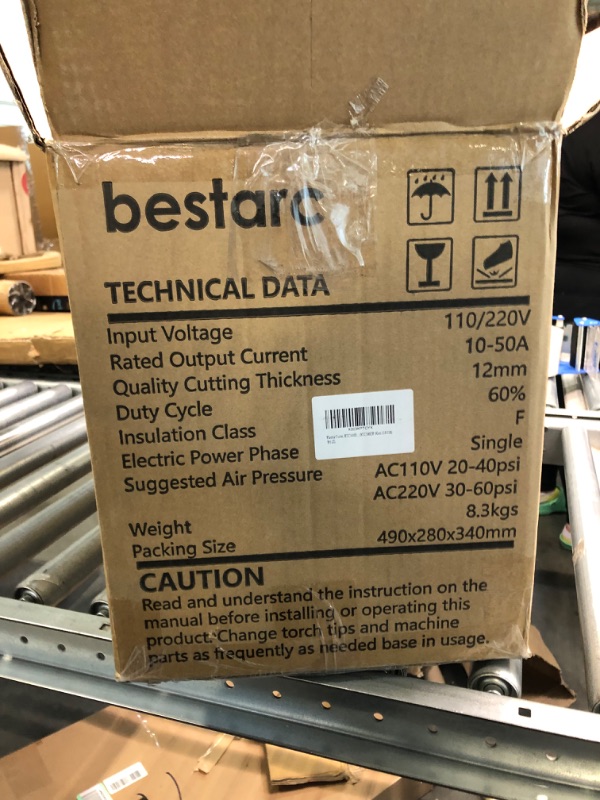 Photo 11 of bestarc Plasma Cutter, Pilot Arc BTC500DP 3rd Generation 50Amps Dual Voltage 110/220V Digital Plasma Cutting Machine (BTC500DP 3Gen 110/220)