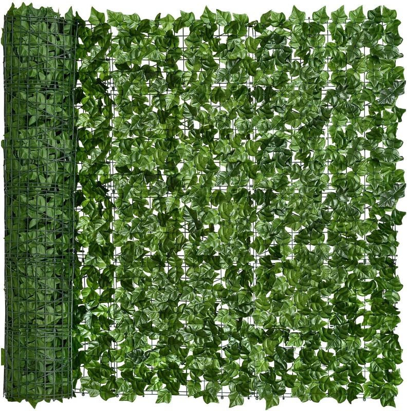 Photo 1 of Artificial Ivy Privacy Fence, 118x59in Artificial Hedges Fence and Faux Ivy Vine Leaf Decoration for Outdoor Garden Decor