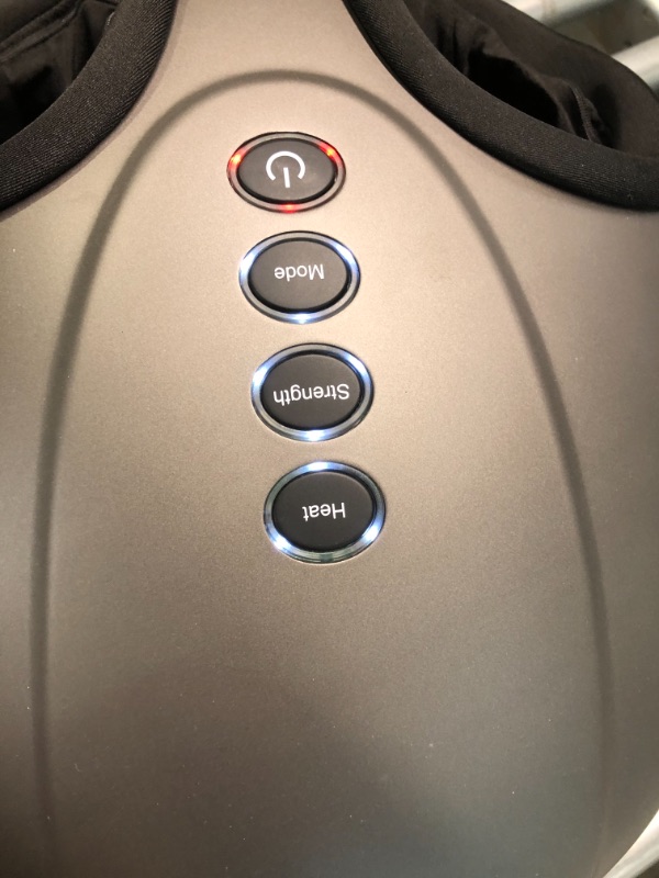 Photo 1 of Breo Foot Massager Machine with Heat, Shiatsu Deep Tissue Kneading, Rolling Massage for Relief, Fits Feet Up to Men Size 12 1 Count (Pack of 1)