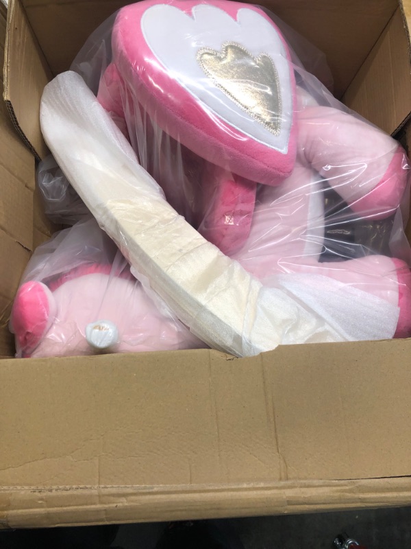 Photo 1 of labebe - Baby Rocking Horse, Ride Unicorn, Kid Ride On Toy for 6 Month-3 Year Old, Infant (Boy Girl) Plush Animal Rocker, Toddler/Child Stuffed Ride Toy (Pink)