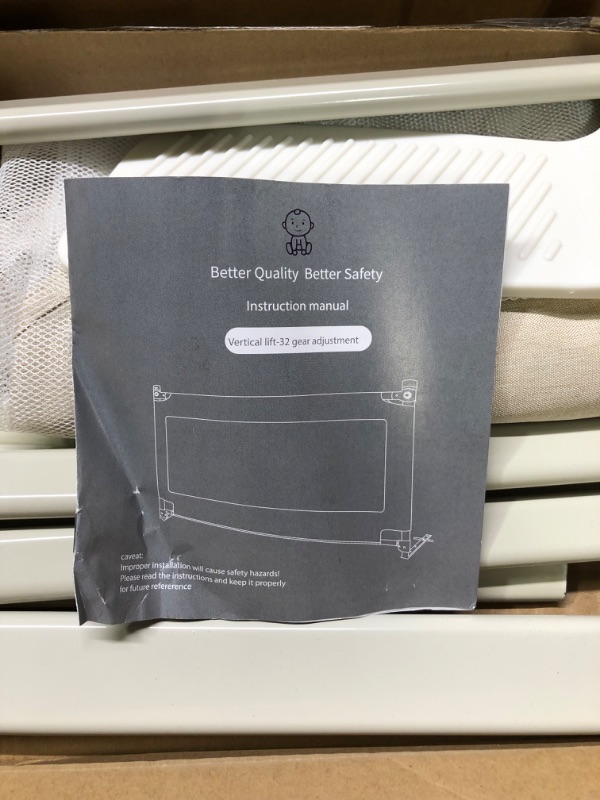 Photo 1 of Bed Rails for Toddlers, Extra Tall Specially Designed for Twin, Full, Queen, King Size - Safety Bed Guard Rails for Kids (One Side 78.74" x 27", Khaki) 1 Side:78.74"(L) ×27"(H)