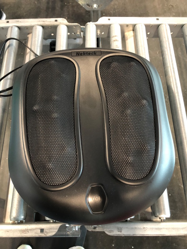 Photo 1 of Nekteck Foot Massager with Heat, Shiatsu Heated Electric Kneading Foot Massager Machine for Plantar Fasciitis, Built-in Infrared Heat Function and Power Cord Black