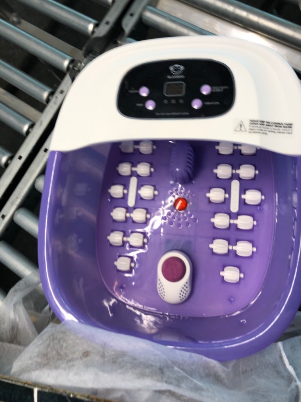 Photo 2 of BLOOGOO Foot spa massager with full rollers, heat , bubbles, infrared light & vibration