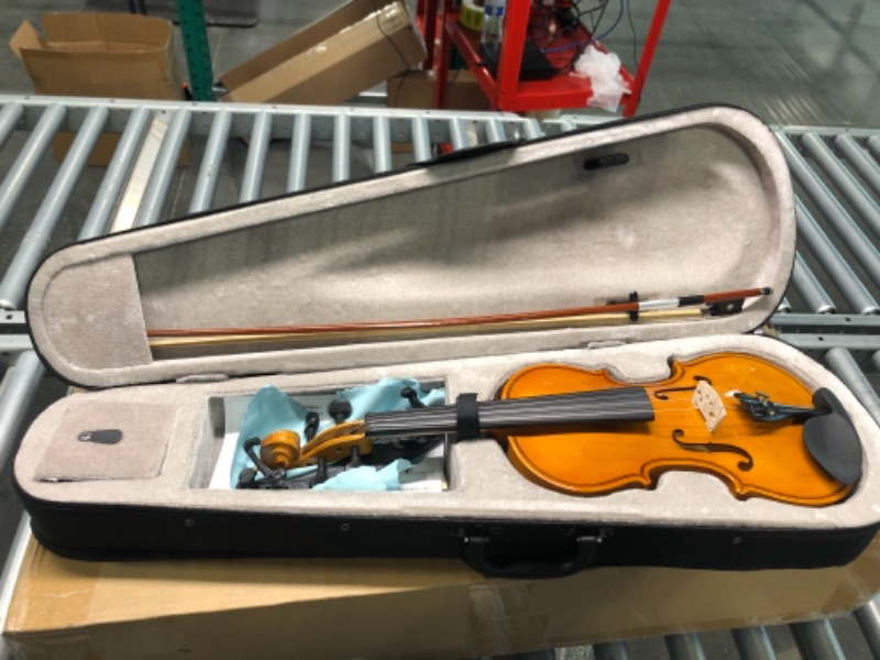 Photo 2 of DEBEIJIN Student Kids Adults Violin - Premium Violin for Kids Beginners - Ready To Play 3/4 Violin - Handcrafted Beginner Violin