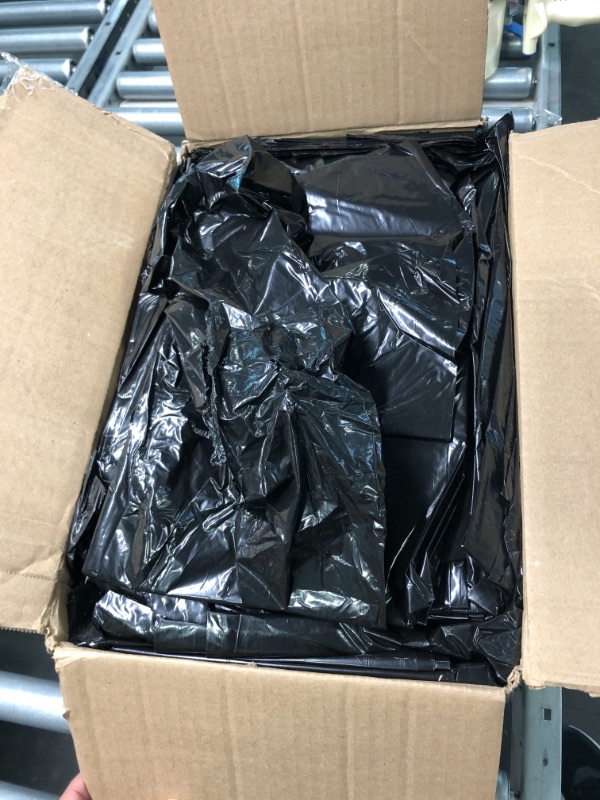 Photo 2 of 55-60 Gallon Trash Bags, (Value Pack 100 Bags w/Ties) Large Black Outdoor Trash Bags, Extra Large Trash Can Liners, 60 Gal, 55Gal, 50 Gallon Trash Can Liner Capacity