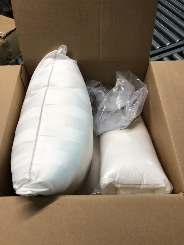 Photo 1 of COZSINOOR Bed Pillows for Sleeping [Pack of 2] Cozy Dream Series Hotel Quality Pillows Premium Plush Fiber, Breathable Cooling Cover Skin-Friendly (Queen (Pack of 2))