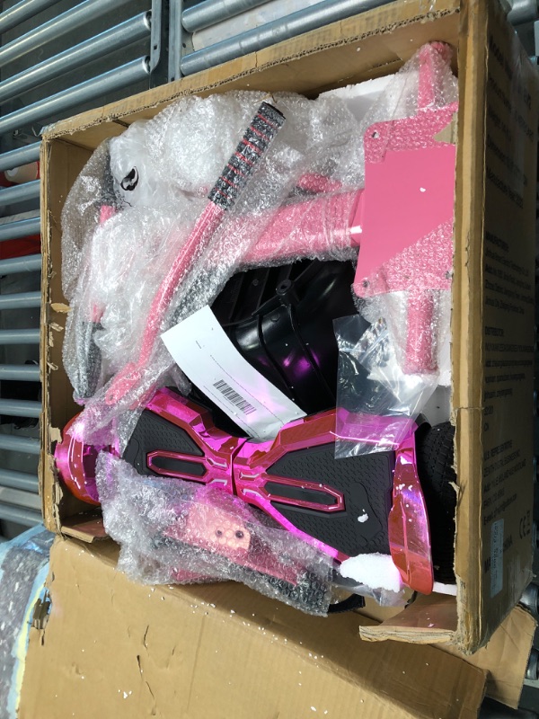 Photo 2 of EVERCROSS Hoverboard, 6.5'' Hover Board with Seat Attachment, Self Balancing Scooter with APP, Bluetooth Hoverboards for Kids & Adults Rose+Kart Pink