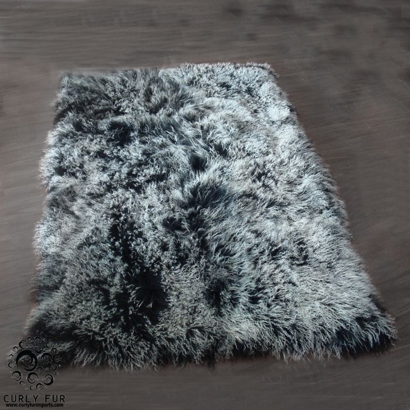 Photo 1 of  Fluffy Furry Soft Modern Contemporary Thick Plush Soft Shag Shaggy Solid Hand Woven Canvas