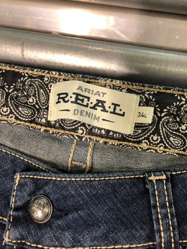 Photo 1 of ARIAT Women's R.e.a.l Mid Rise Boot Cut Jean 34 Long Spitfire
