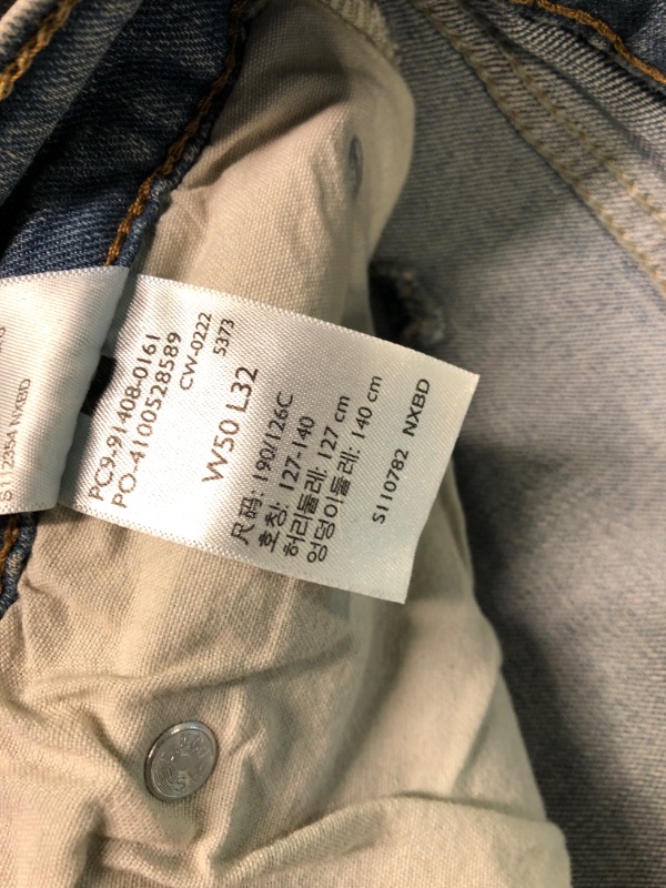 Photo 3 of Signature by Levi Strauss & Co. Gold Label Men's Relaxed Fit Flex Jeans (Available in Big & Tall) 50W x 32L Titan-waterless